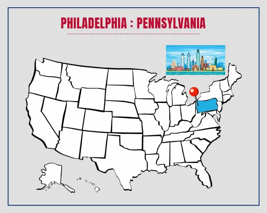 Philadelphia Pennsylvania || India To States